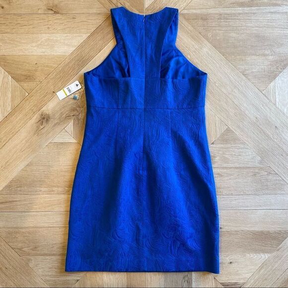 NWT!  Laundry sleeveless Tide Pool blue dress 14 - Picture 7 of 11